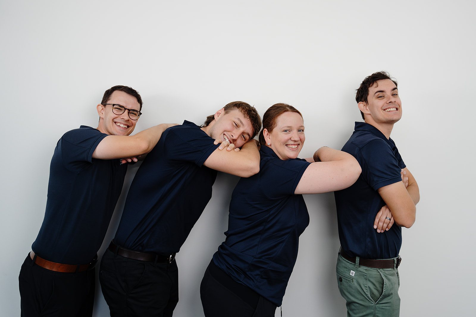 The Three Pillar Health team mucking around for the camera